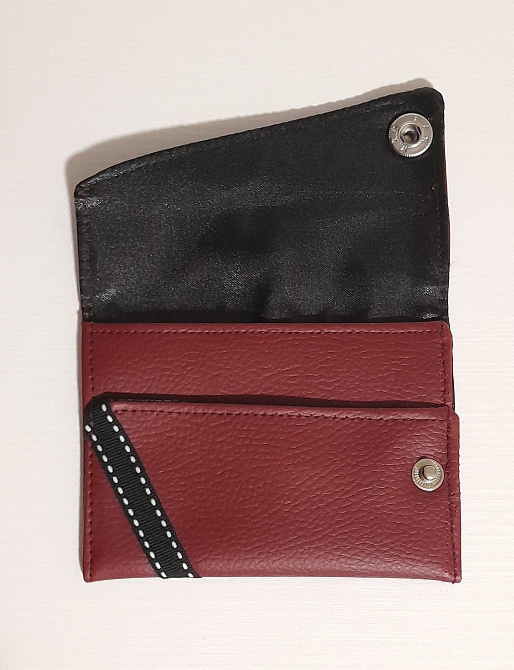 Portacarte Bordeaux Elegance